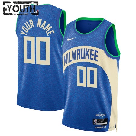 NBA Milwaukee Bucks Trikot Personalisierung Nike 2023-24 City Edition Swingman - Kinder